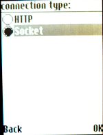j2me sms midlet nastavení connection