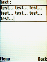 j2me sms midlet text